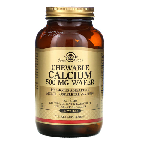 Solgar, Chewable Calcium, 500 mg, 120 Wafers