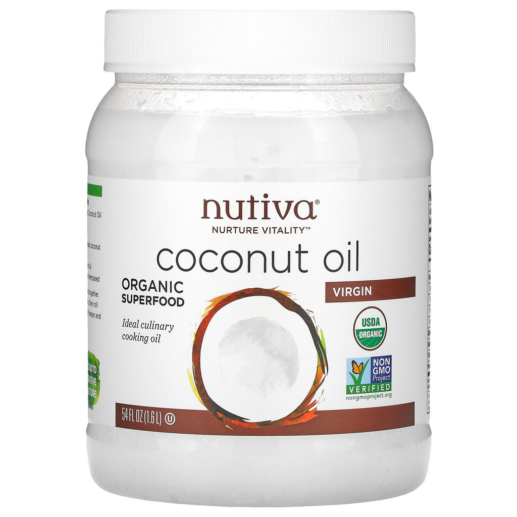 Nutiva, Organic Coconut Oil, Virgin, 54 fl oz (1.6 L)