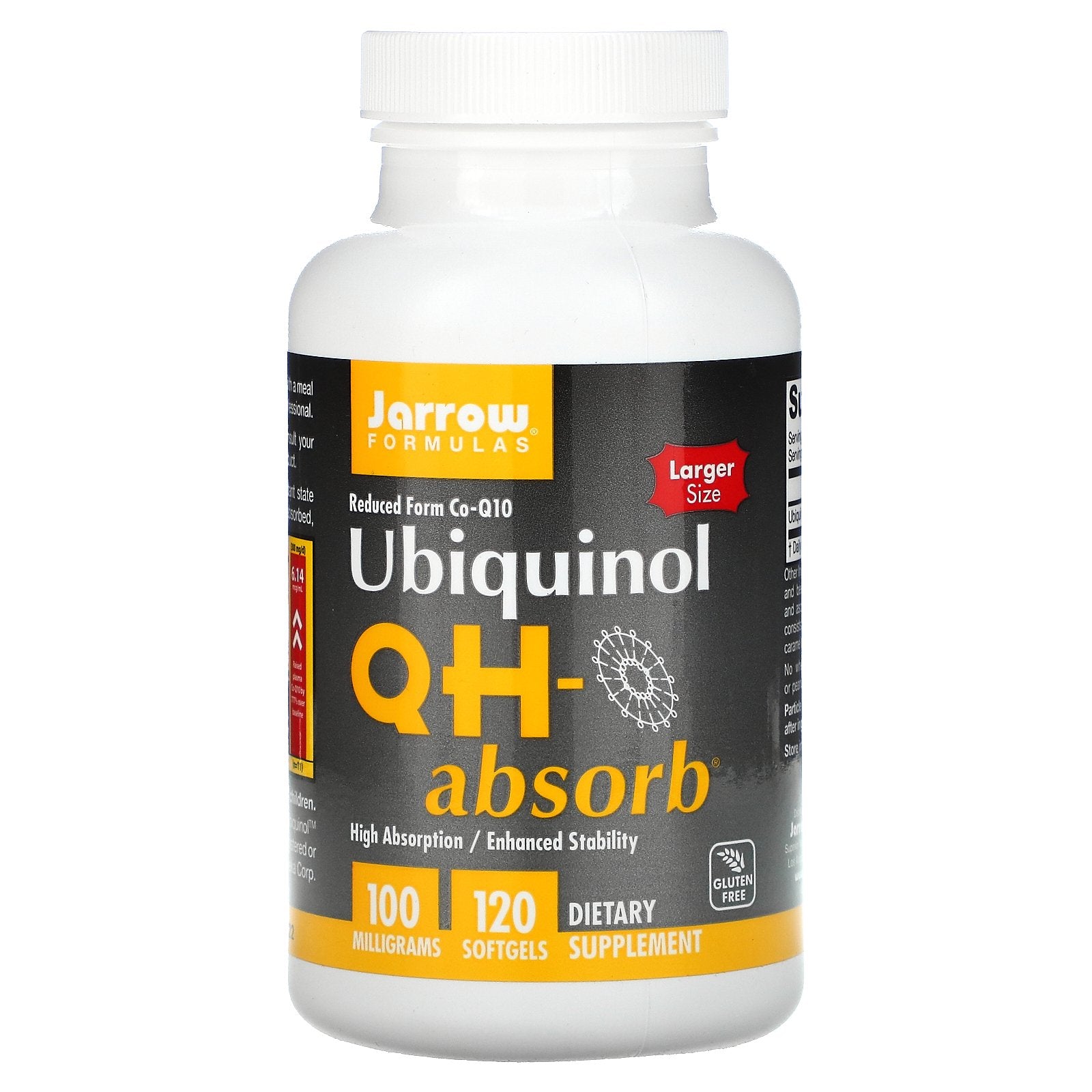 Jarrow Formulas,  Ubiquinol, QH-Absorb, 100 mg, 120 Softgels