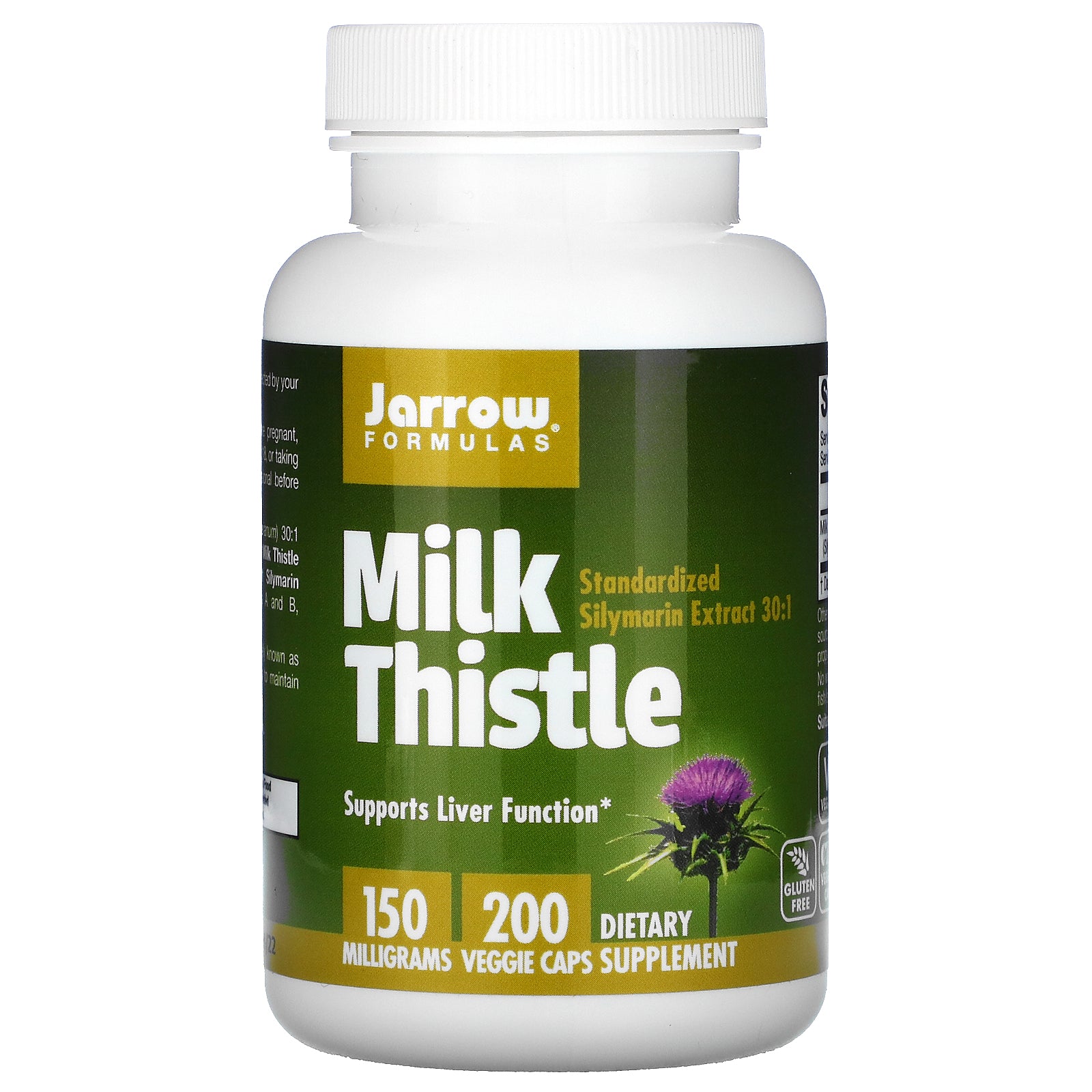 Jarrow Formulas, Milk Thistle, 150 mg, 200 Veggie Caps