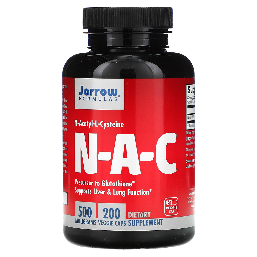 Jarrow Formulas, N-A-C N-Acetyl-L-Cysteine, 500 mg, 200 Veggie Caps