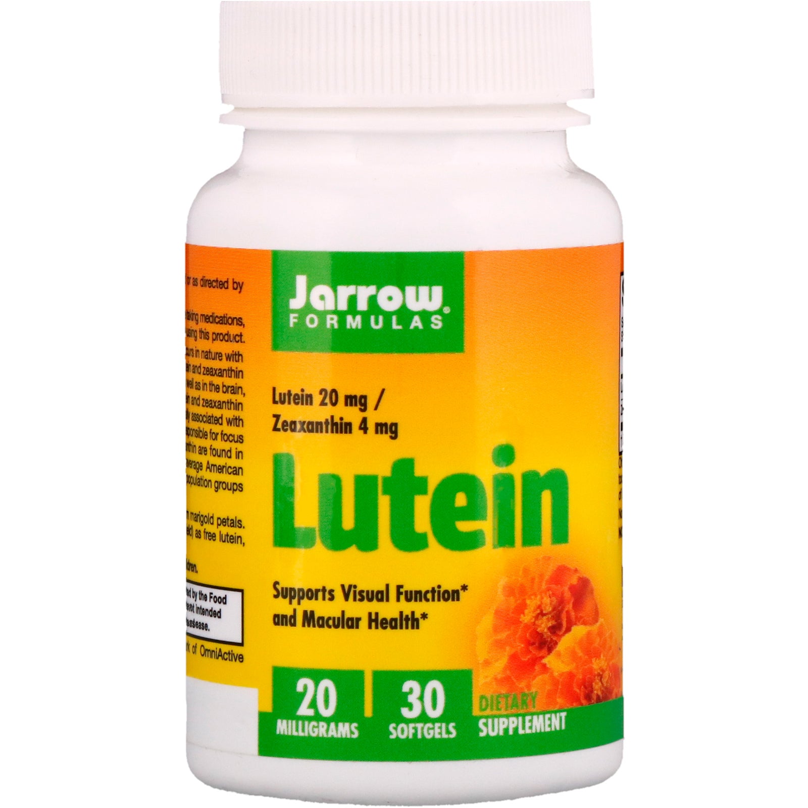 Jarrow Formulas, Lutein, 20 mg, 30 Softgels