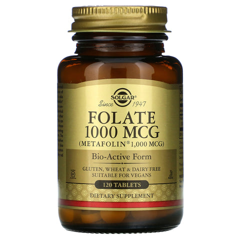 Solgar, Folate, 1,000 mcg, 120 Tablets