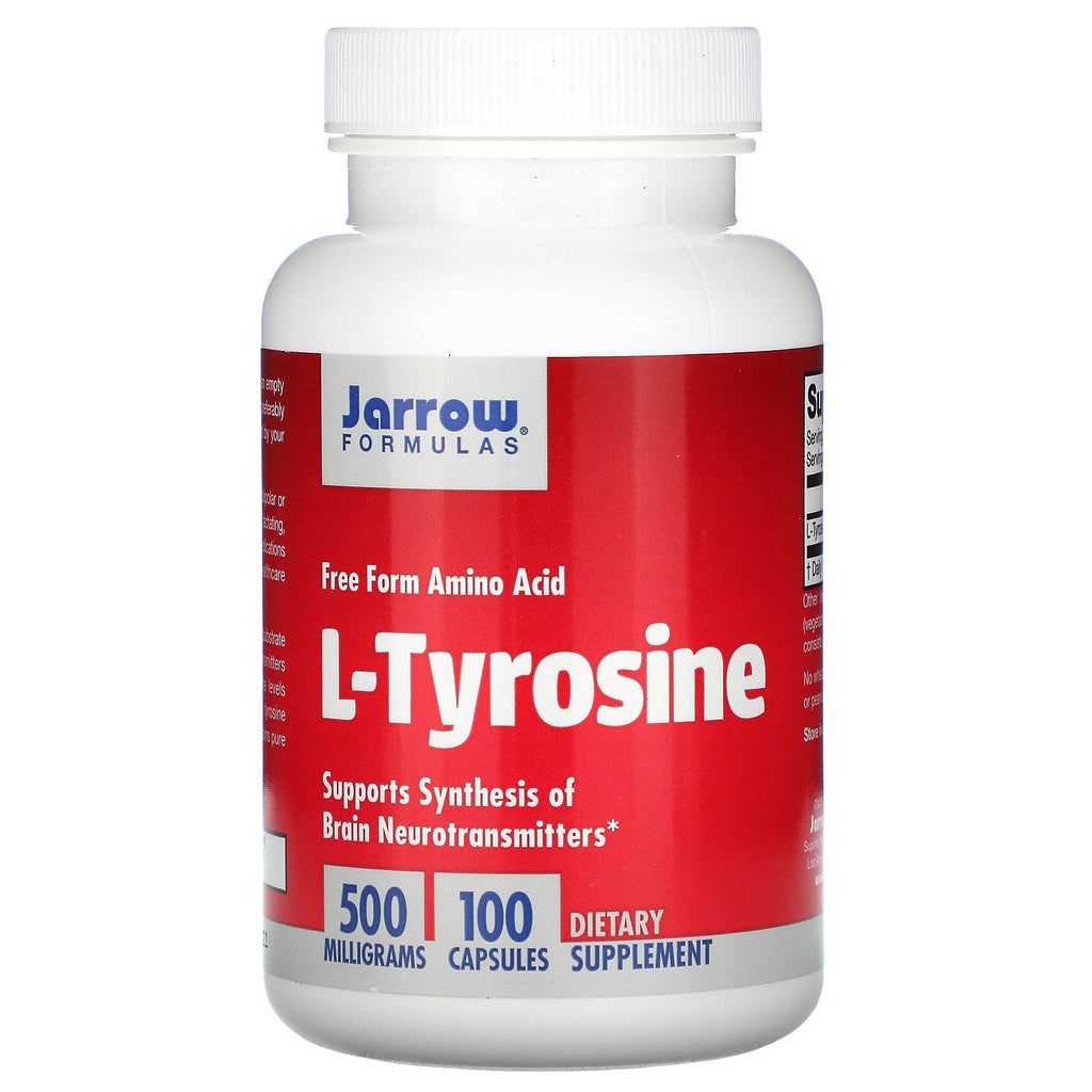 Jarrow Formulas, L-Tyrosine, 500 mg, 100 Capsules