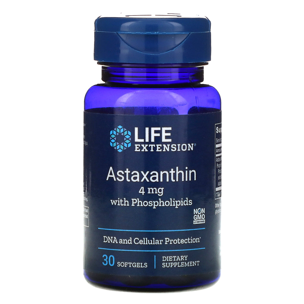 Life Extension, Astaxanthin with Phospholipids, 4 mg, 30 Softgels
