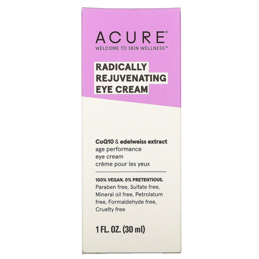 Acure, Radically Rejuvenating Eye Cream, 1 fl oz (30 ml)