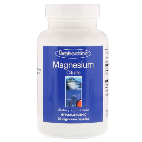 Allergy Research Group, Magnesium Citrate, 90 Vegetarian Capsules