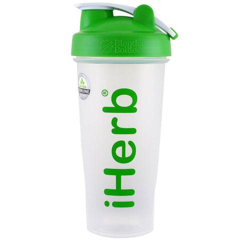 iHerb Goods, Blender Bottle with Blender Ball, Green, 28 oz