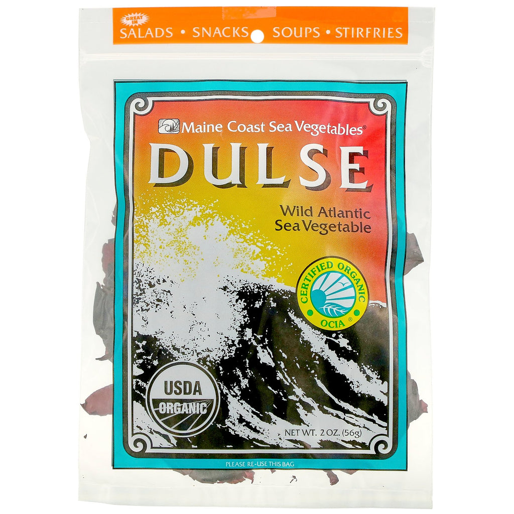Maine Coast Sea Vegetables, Dulse, Wild Atlantic Sea Vegetable, 2 oz (56 g)