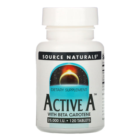 Source Naturals, Active A, 25,000 IU, 120 Tablets