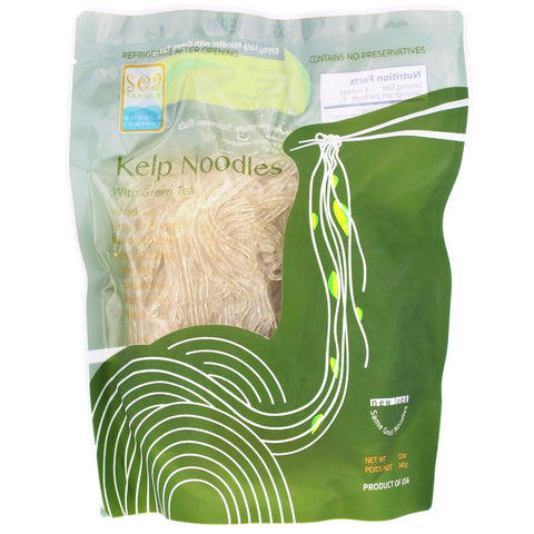 Sea Tangle Noodle Company, Kelp Noodles, with Green Tea, 12 oz (340 g)