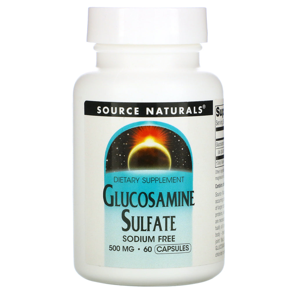 Source Naturals, Glucosamine Sulfate, 500 mg, 60 Capsules