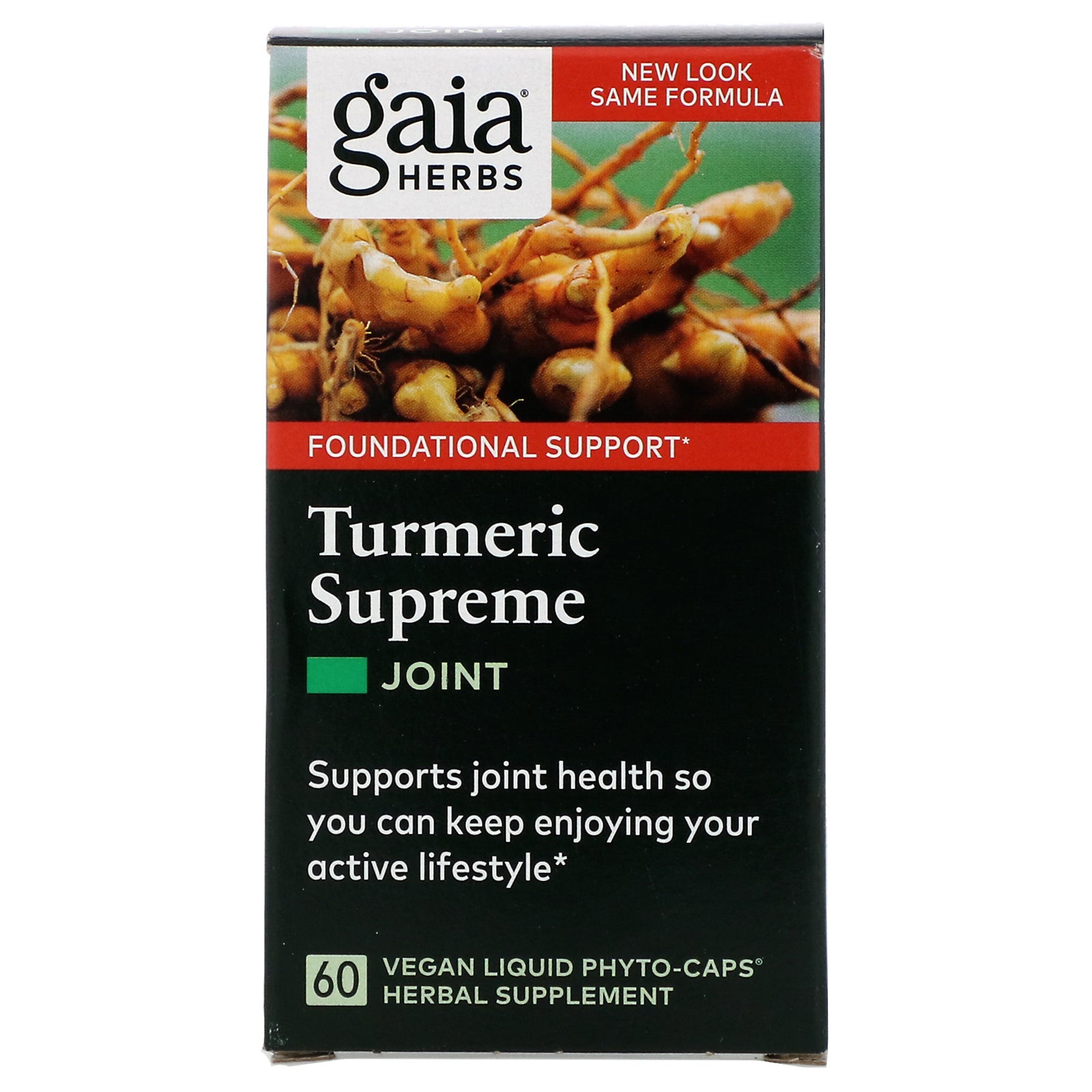 Gaia Herbs, Turmeric Supreme, Joint, 60 Vegan Liquid Phyto-Caps