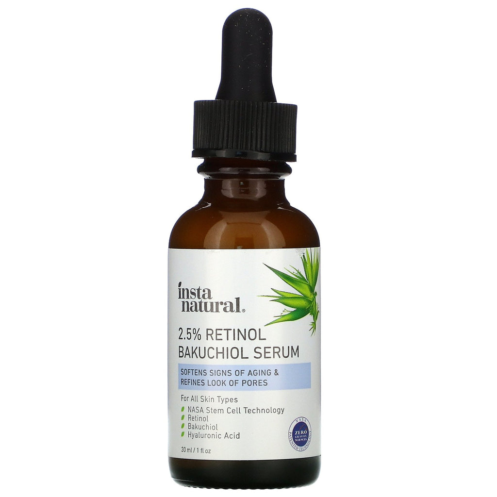 InstaNatural, 2.5% Retinol Bakuchiol Serum, 1 fl oz (30 ml)