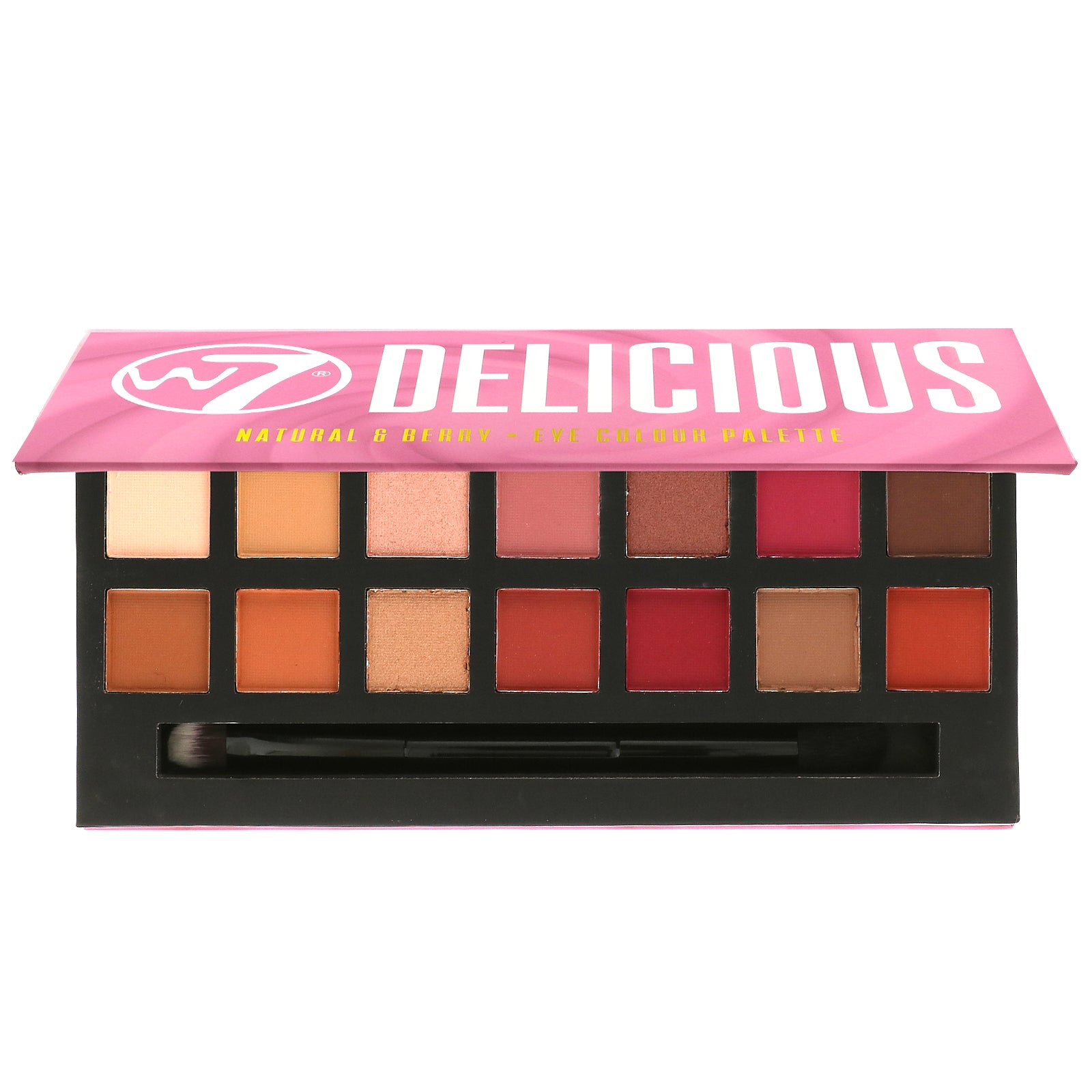 W7, Delicious, Natural & Berry, Eye Colour Palette, 0.39 oz (11.2 g)