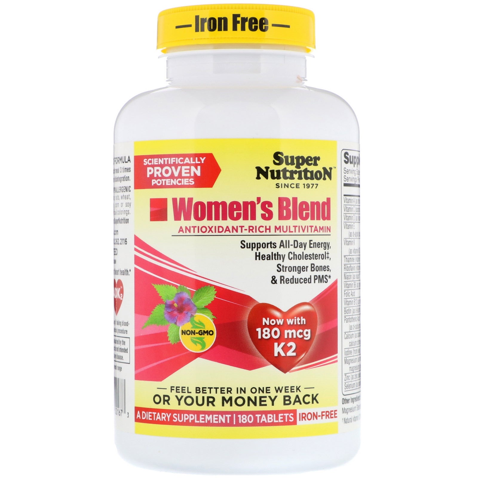 Super Nutrition, Women's Blend, Iron Free, 180 Tablets