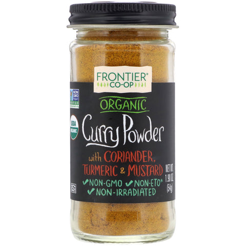 Frontier Natural Products, Organic Curry Powder, With Coriander, Turmeric & Mustard, 1.90 oz (54 g)