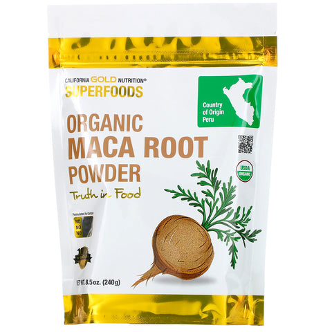 California Gold Nutrition, Superfoods, Organic Maca Root Powder, 8.5 oz (240 g)