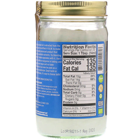 Artisana, s, Raw Coconut Oil, Virgin, 14 oz (414 g)