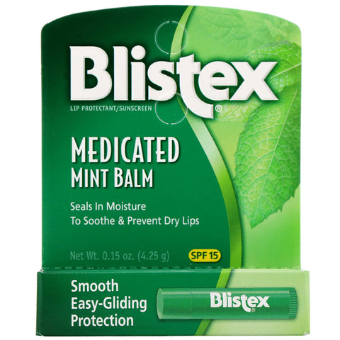 Blistex, Lip Protectant/Sunscreen, SPF 15, Medicated Mint Balm, .15 oz (4.25 g)