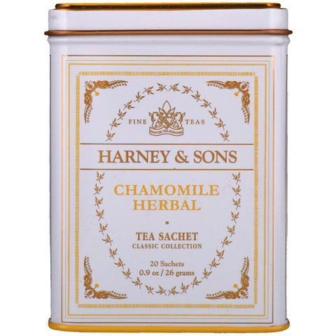 Harney & Sons, Fine Teas, Chamomile Herbal, 20 Sachets, 0.9 oz (26 g)