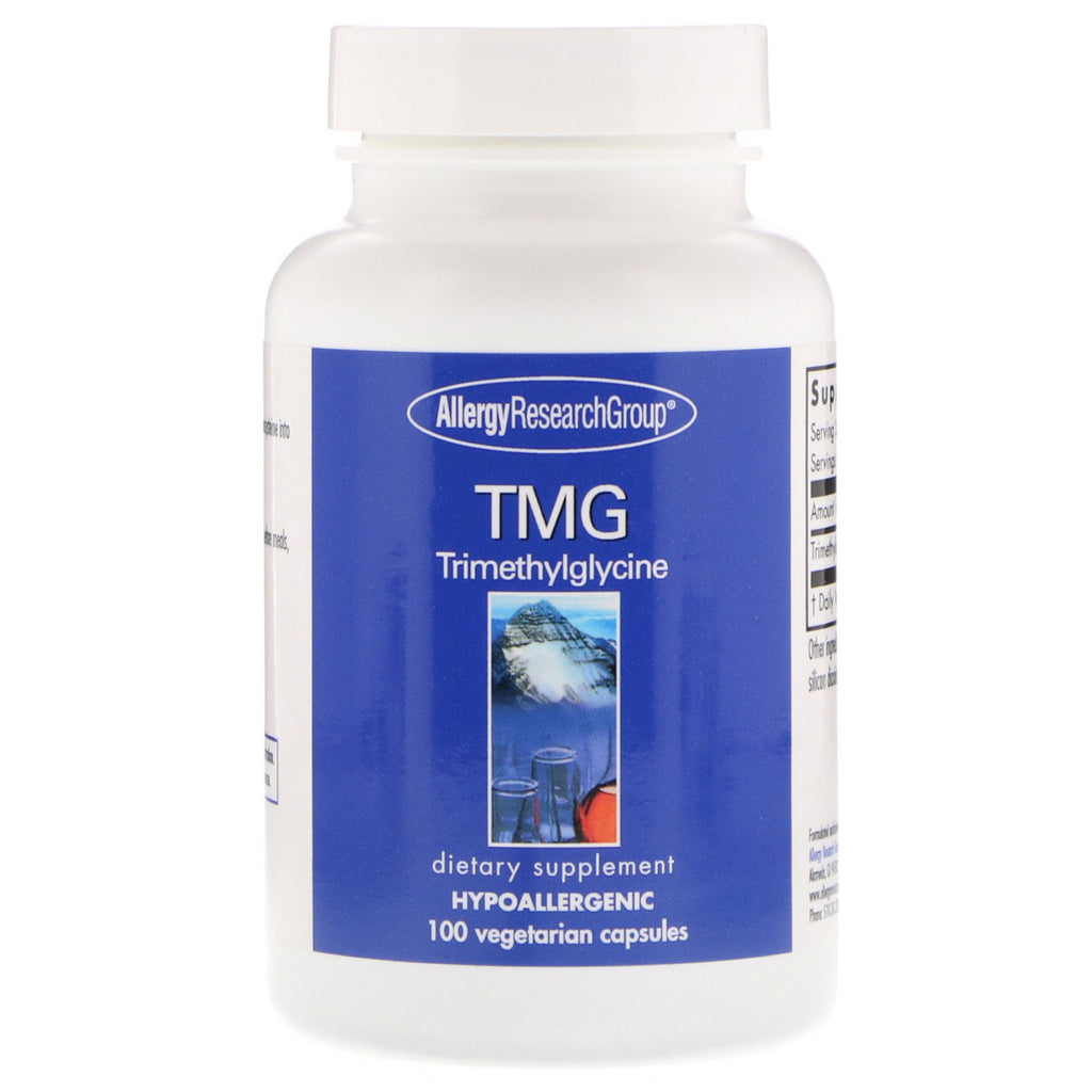 Allergy Research Group, TMG Trimethylglycine, 100 Vegetarian Capsules