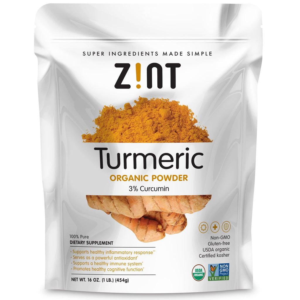 Zint, Turmeric Organic Powder, 16 oz (454 g)