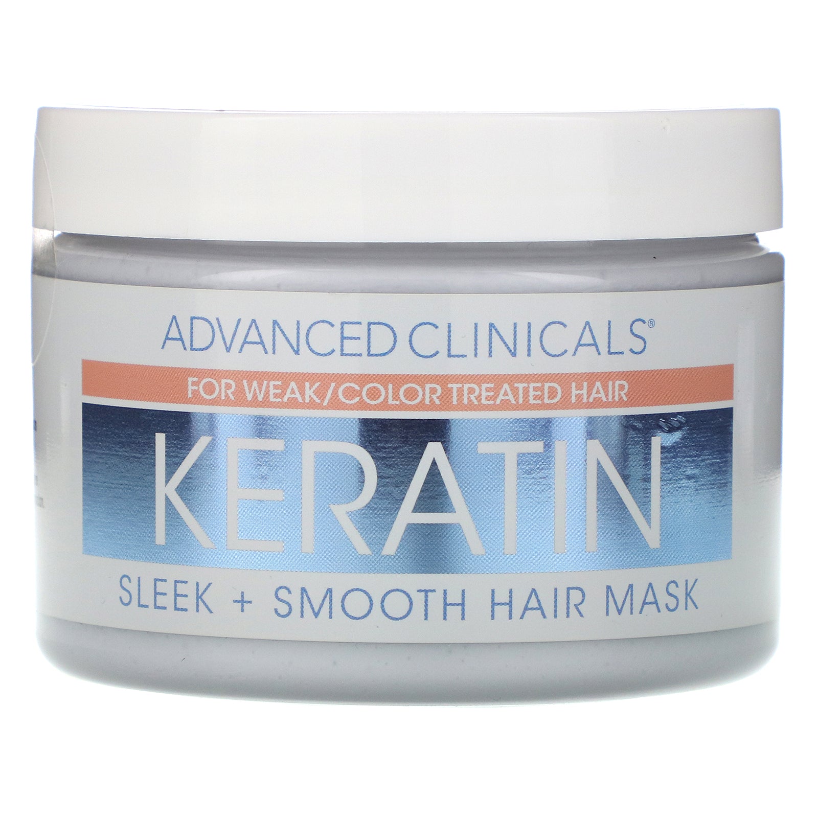 Advanced Clinicals, Keratin,  Sleek + Smooth Hair Mask,  12 oz (340 g)