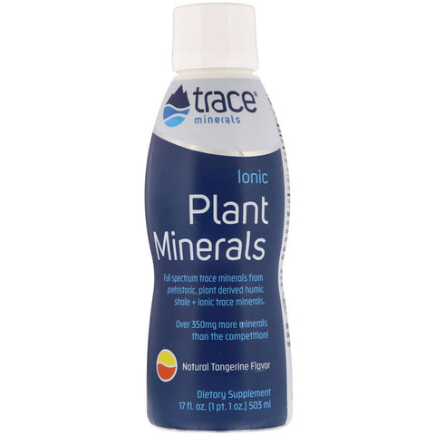 Trace Minerals Research, Ionic Plant Minerals, Natural Tangerine Flavor, 17 fl oz (503 ml)