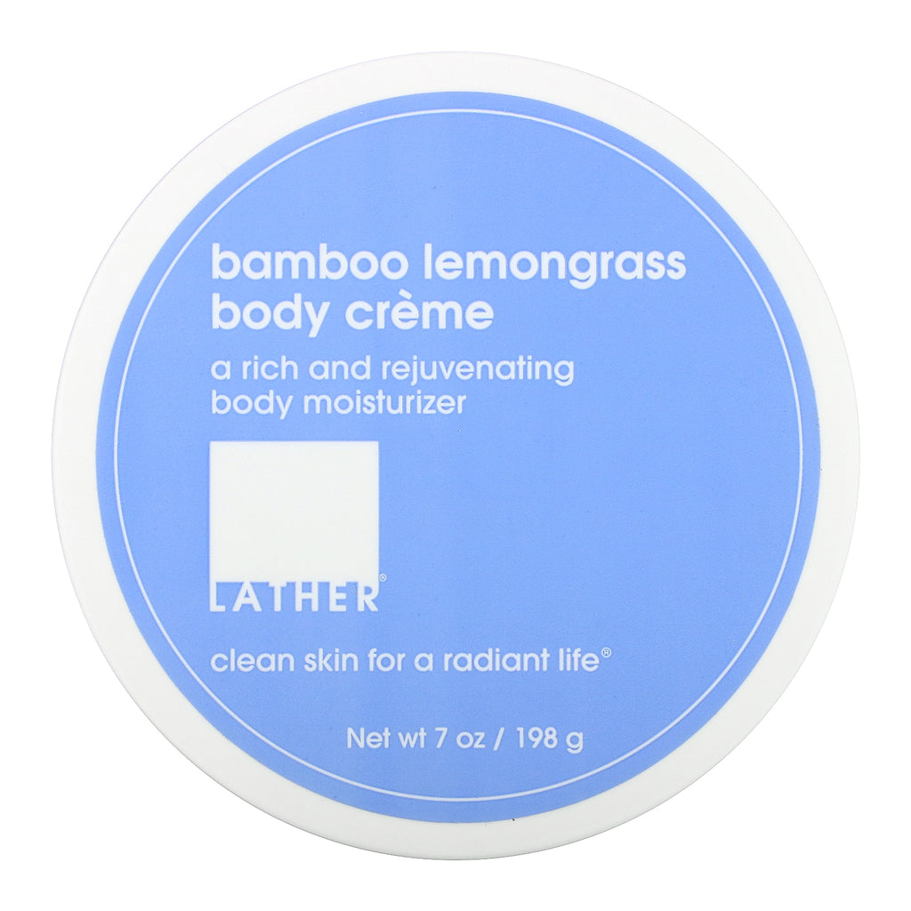 Lather, Bamboo Lemongrass Body Creme, 7 oz (198 g)