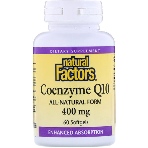 Natural Factors, Coenzyme Q10, 400 mg, 60 Softgels