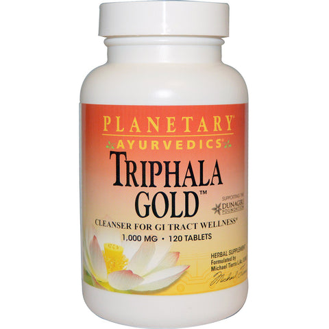 Planetary Herbals, Ayurvedics, Triphala Gold, 1,000 mg, 120 Tablets