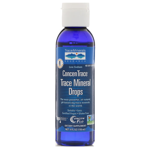 Trace Minerals Research, ConcenTrace, Trace Mineral Drops, 4 fl oz (118 ml)