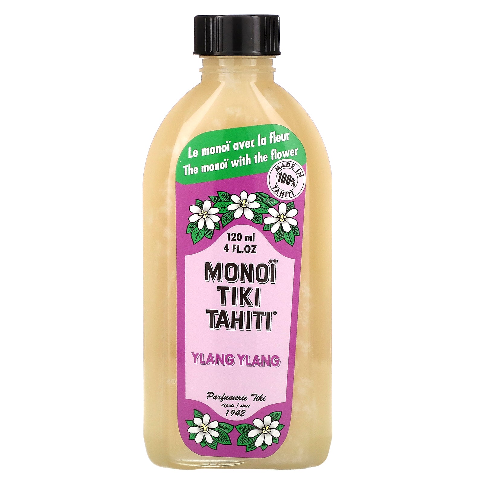 Monoi Tiare Tahiti, Coconut Oil, Ylang Ylang , 4 fl oz (120 ml)