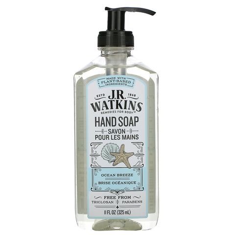 J R Watkins, Hand Soap, Ocean Breeze, 11 fl oz (325 ml)