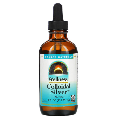 Source Naturals, Wellness Colloidal Silver, 45 PPM, 4 fl oz (118.28 ml)