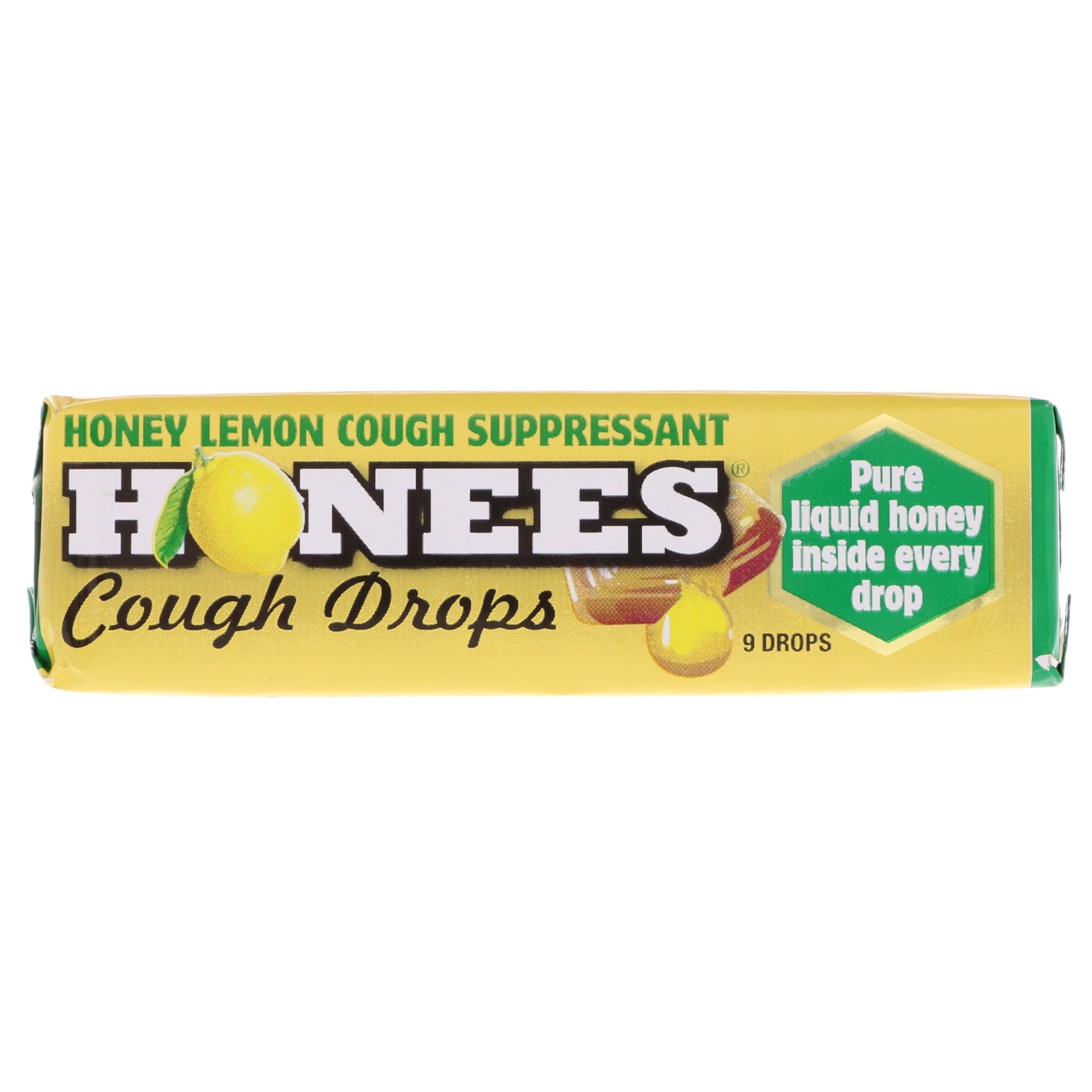 Honees, Honey Lemon Cough Drops , 9 Drops