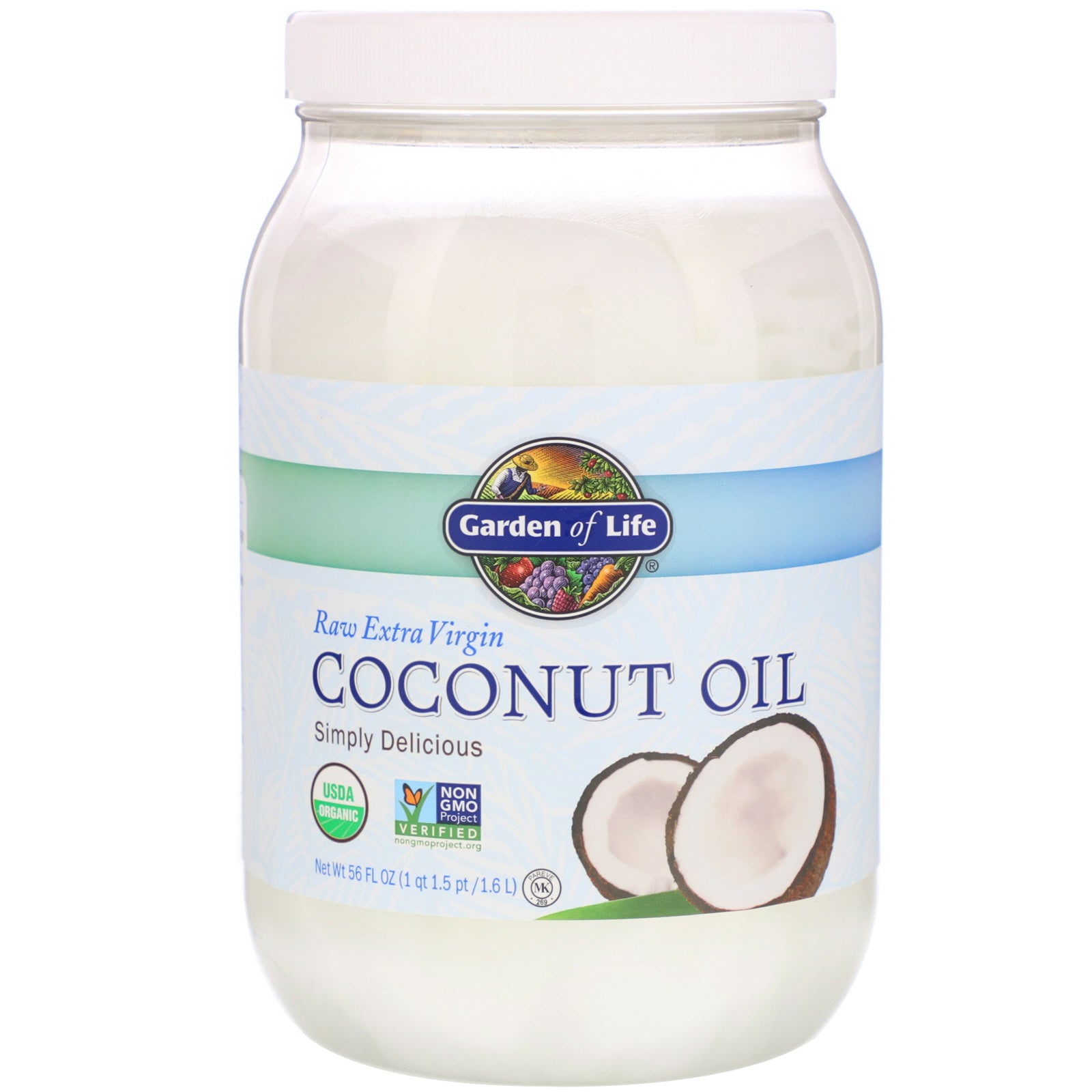 Garden of Life, Raw Extra Virgin Coconut Oil, 56 fl oz (1.6 l)