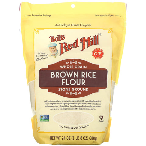Bob's Red Mill, Brown Rice Flour, Whole Grain, 24 oz (680 g)