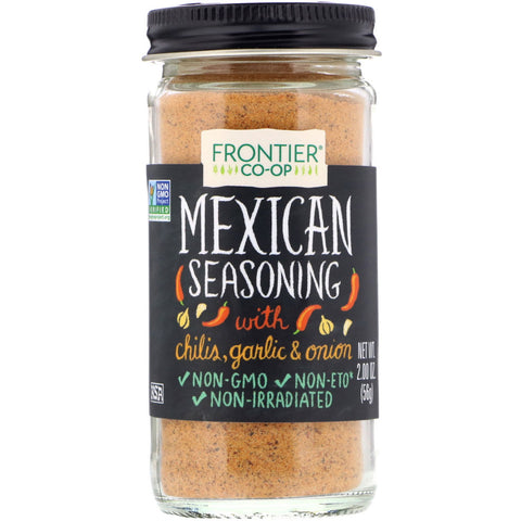 Frontier Natural Products, Mexican Seasoning, With Chilis, Garlic & Onion, 2.00 oz (56 g)