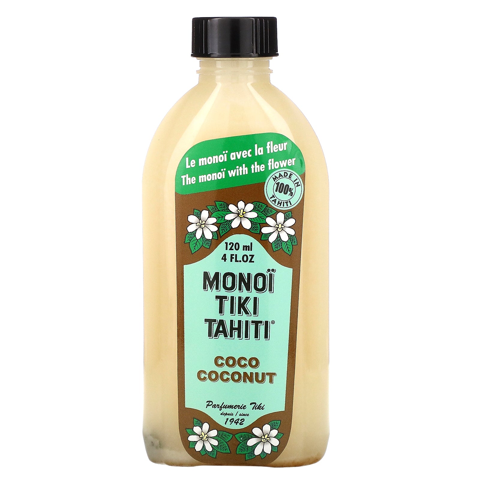 Monoi Tiare Tahiti, Coconut Oil, Coco Coconut, 4 fl oz (120 ml)