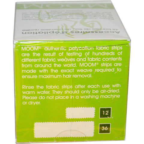 Moom, Hair Removal Accessories, Premium Fabric Strips, 48 Strips