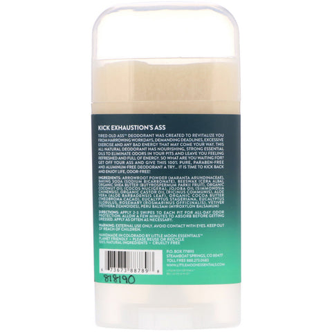 Little Moon Essentials, Tired Old Ass, Overcome Exhaustion Deodorant, 2.5 oz (72 g)