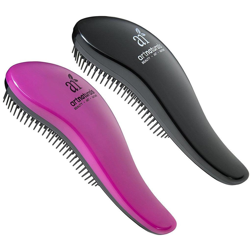 Artnaturals, Detangling Hair Brush, 2 Piece Set