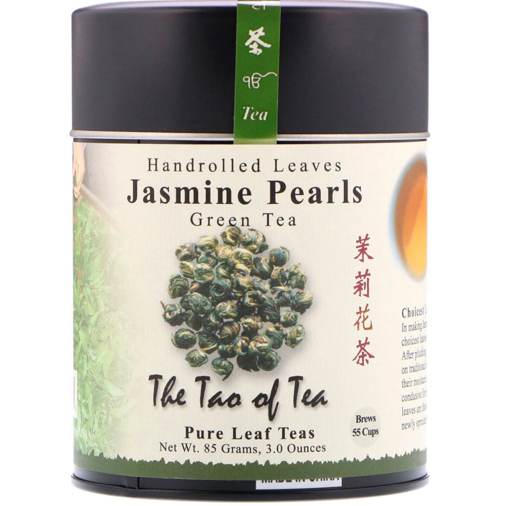 The Tao of Tea, Handrolled Leaves Green Tea, Jasmine Pearls, 3 oz (85 g)
