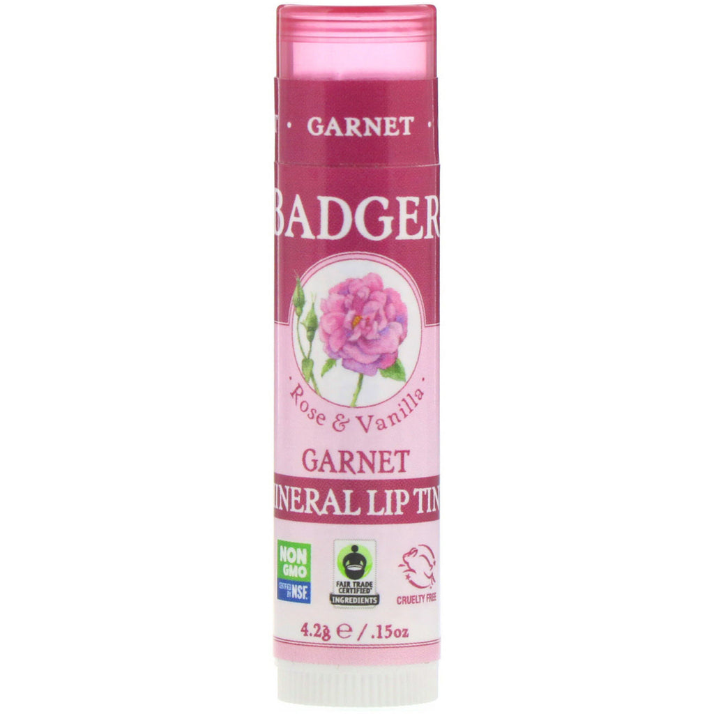 Badger Company, Mineral Lip Tint, Garnet, .15 oz (4.2 g)