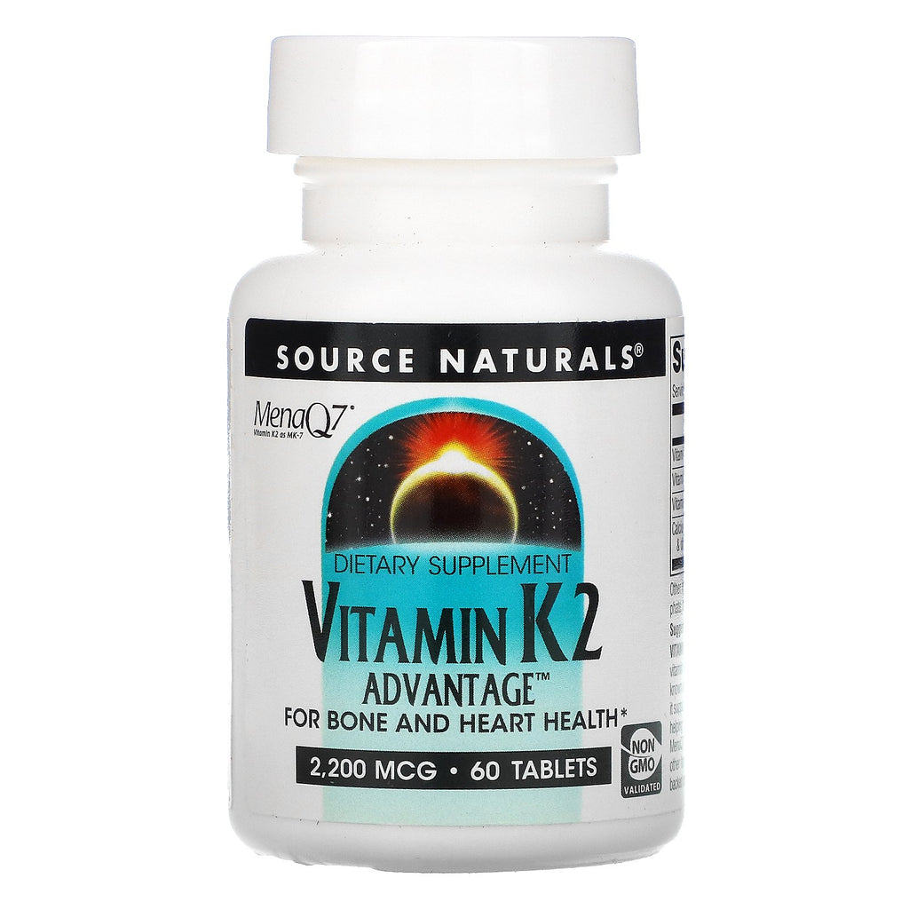 Source Naturals, Vitamin K2 Advantage, 2,200 mcg, 60 Tablets