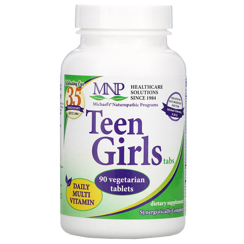 Michael's Naturopathic, Teen Girls Tabs, Daily Multi Vitamin, 90 Vegetarian Tablets