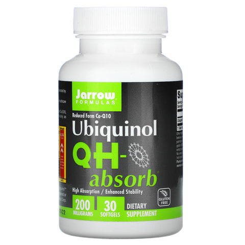 Jarrow Formulas,  Ubiquinol, QH-Absorb, 200 mg, 30 Softgels