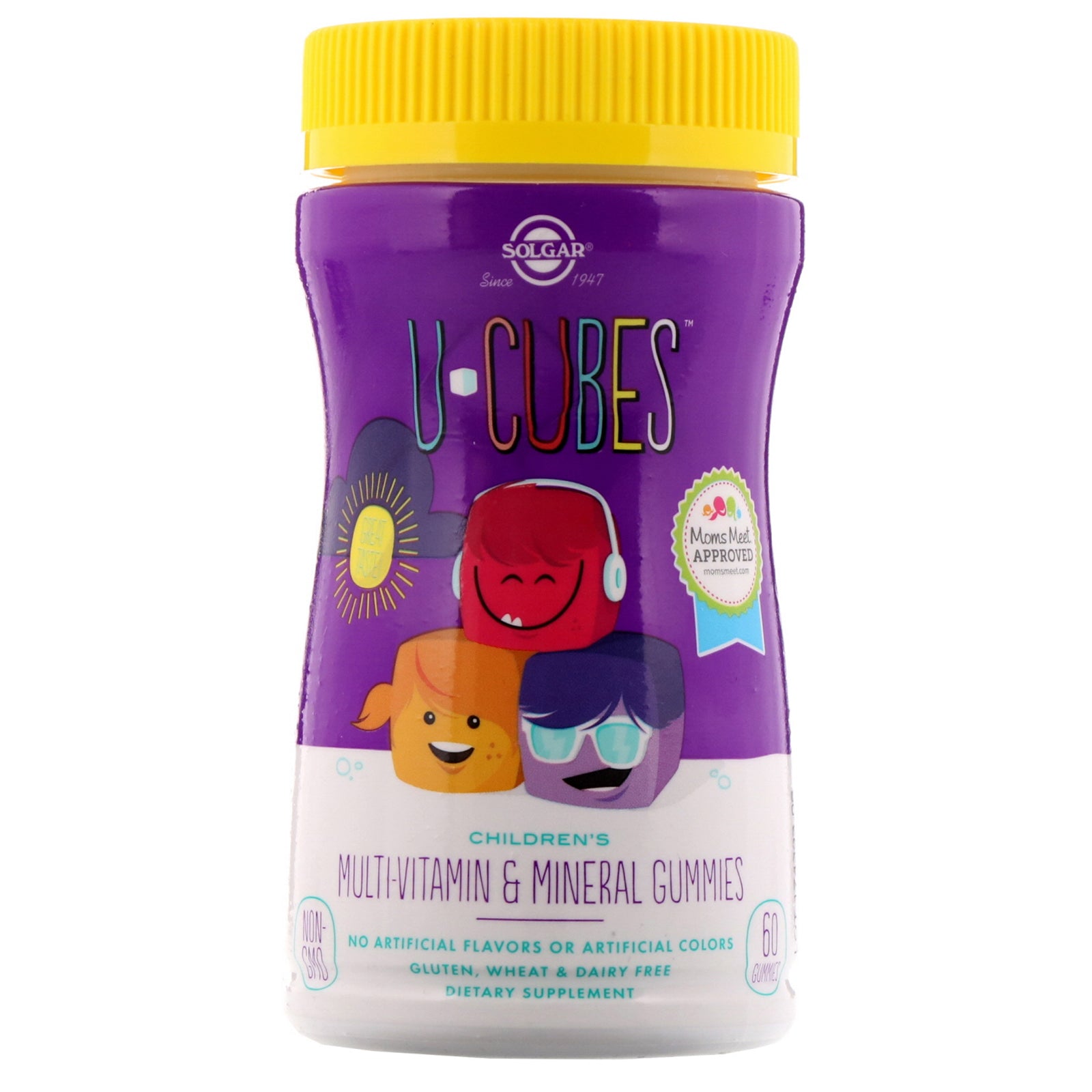 Solgar, U-Cubes, Children's Multi-Vitamin & Mineral Gummies, 60 Gummies